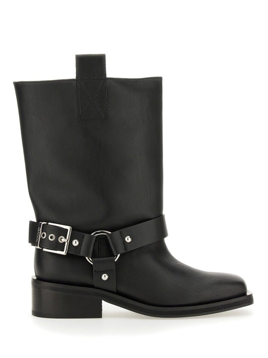 GANNI BIKER BOOTS