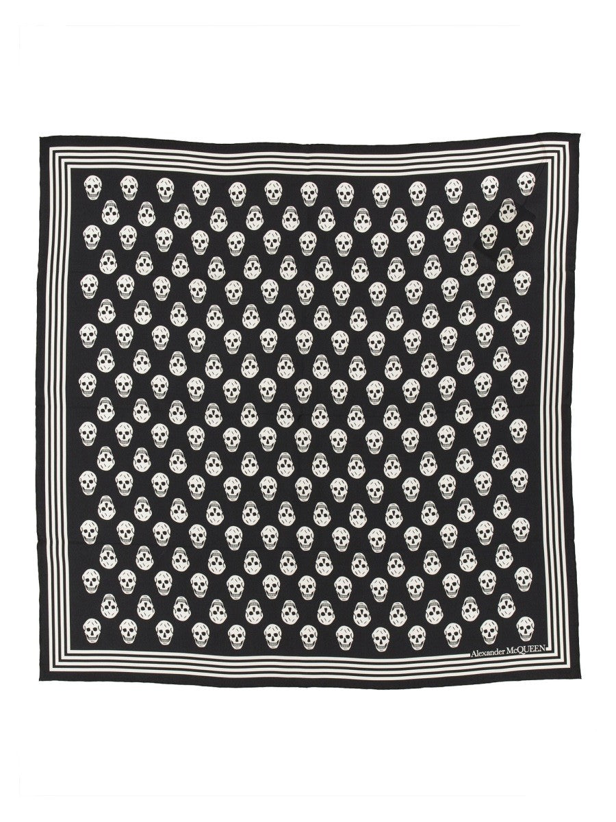 Alexander Mcqueen BIKER SKULL PRINT SCARF