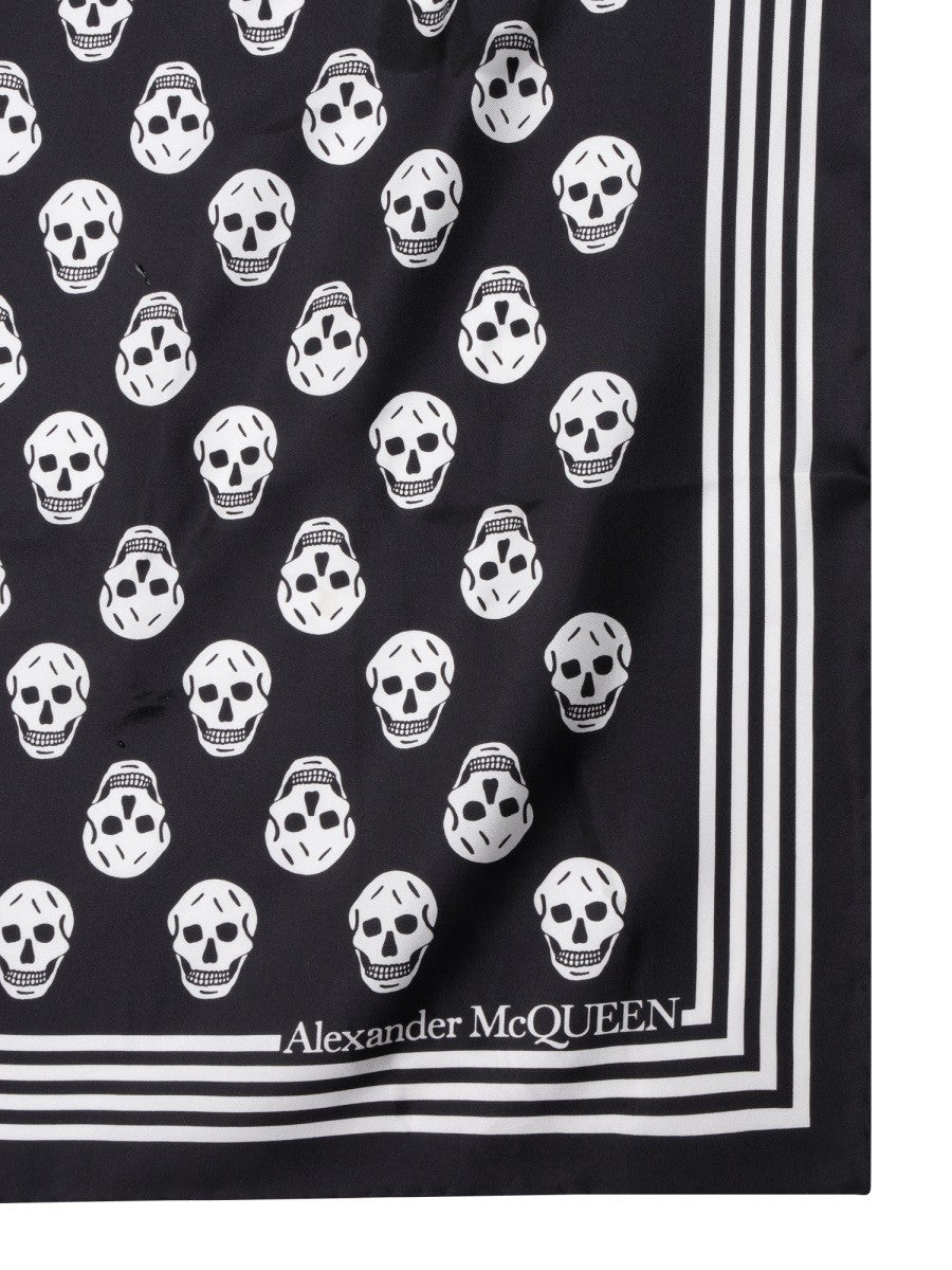 Alexander Mcqueen BIKER SKULL PRINT SCARF