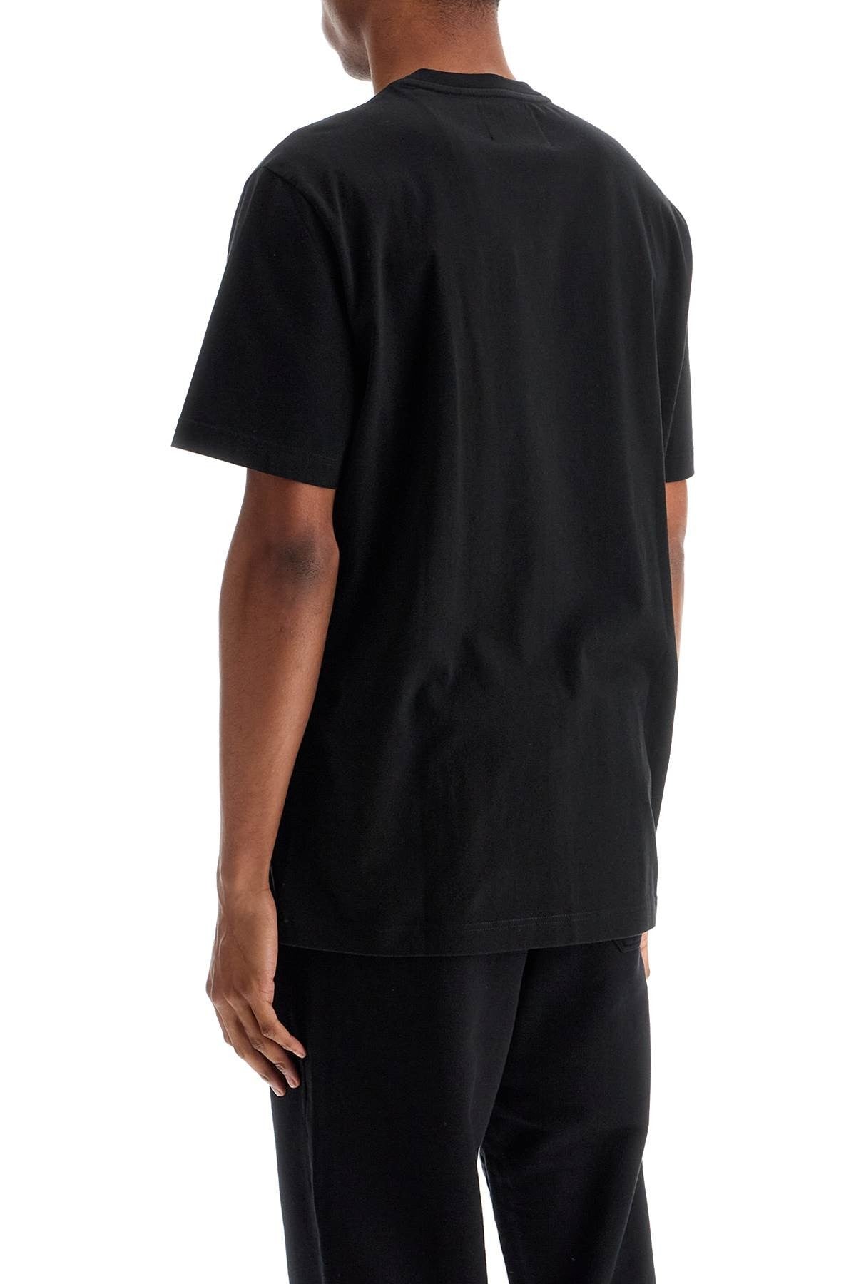 Golden Goose black cotton t-shirt with visible logo