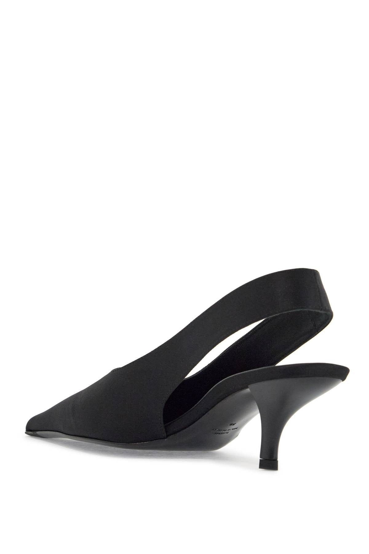 TOTEME black satin slingbacks with stiletto heel