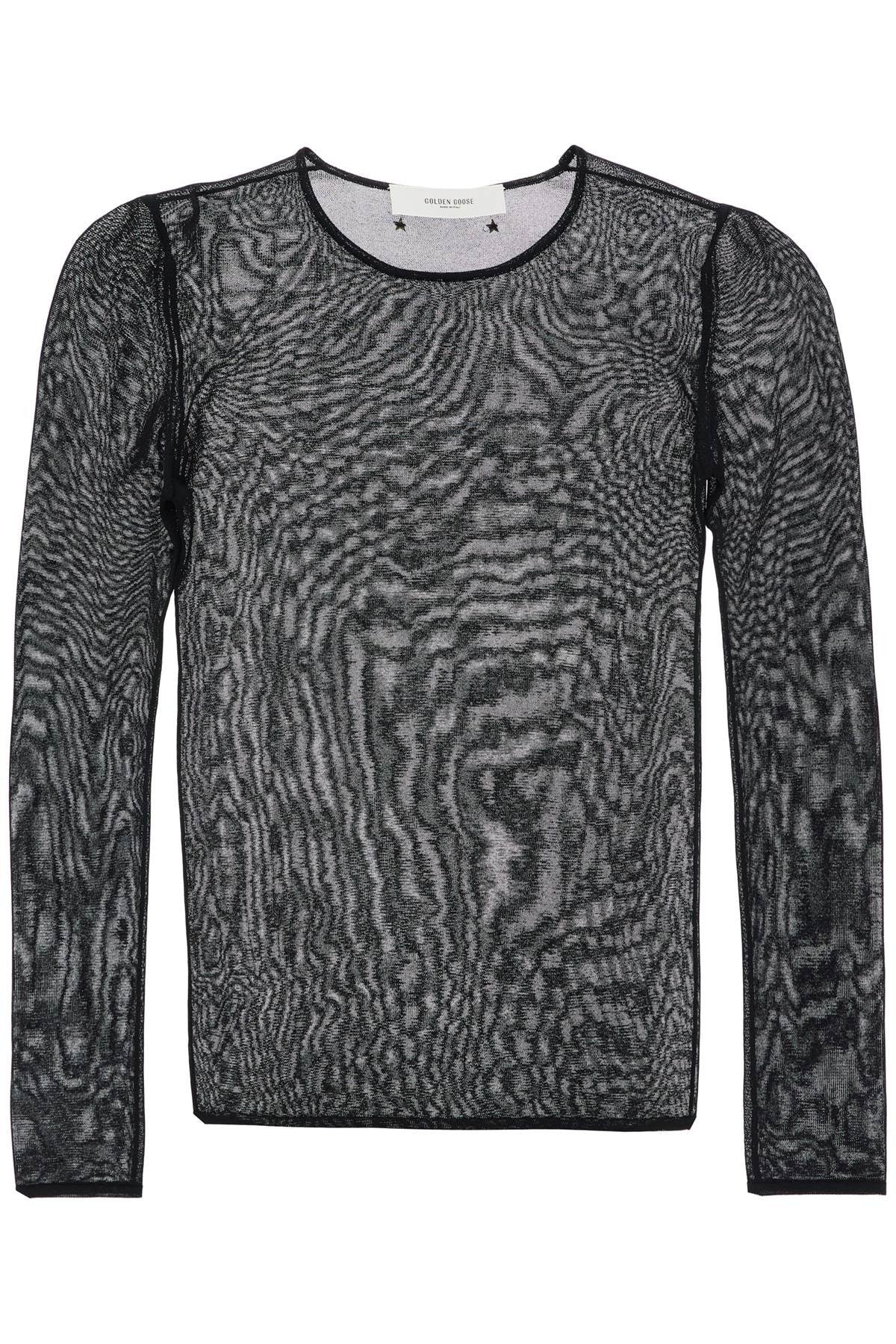 Golden Goose black viscose sweater with small metallic applications