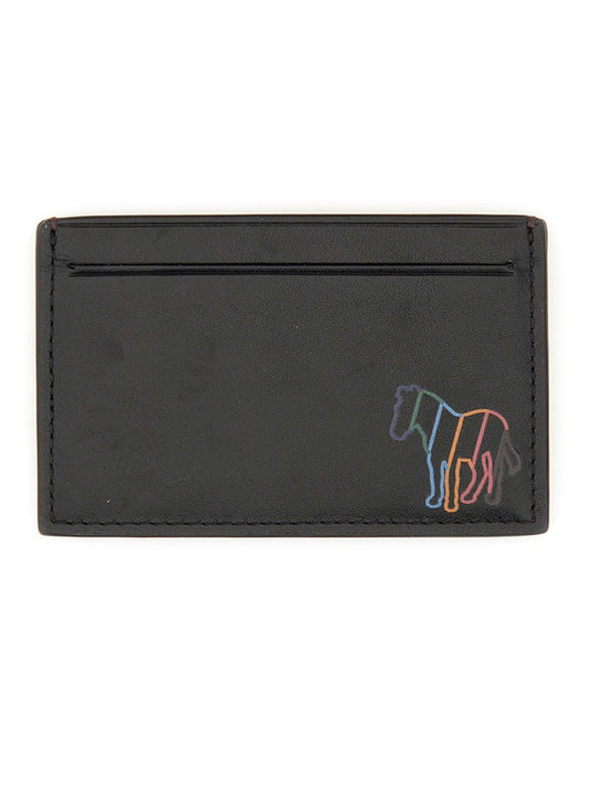 PS BY PAUL SMITH "BOARD STRIPE ZEBRA" CARD HOLDER