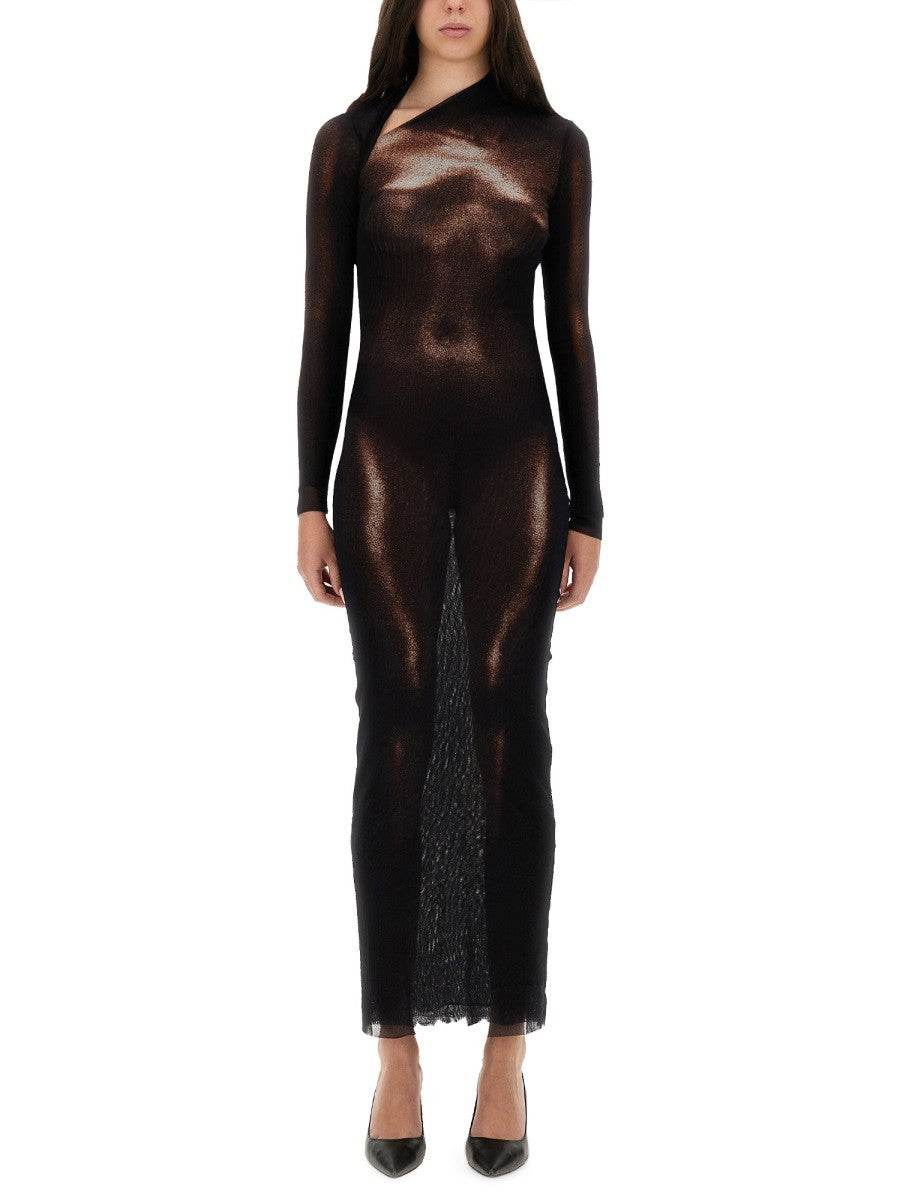 JEAN PAUL GAULTIER "BODY DUST" PRINT DRESS