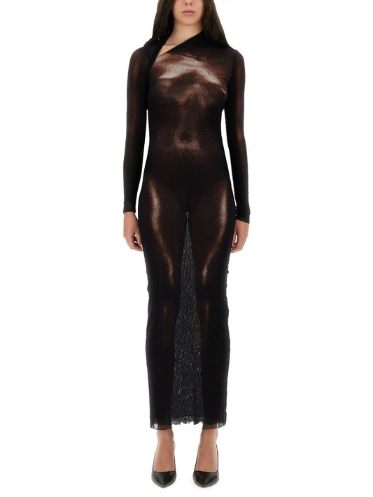 JEAN PAUL GAULTIER "BODY DUST" PRINT DRESS