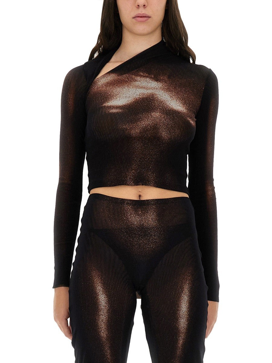 JEAN PAUL GAULTIER "BODY DUST" PRINT TOP