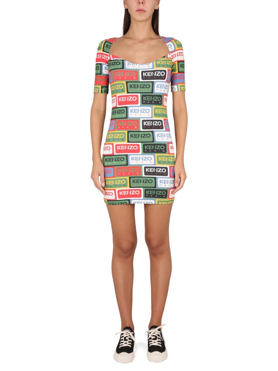 Kenzo BODYCON DRESS 'KENZO LABELS'