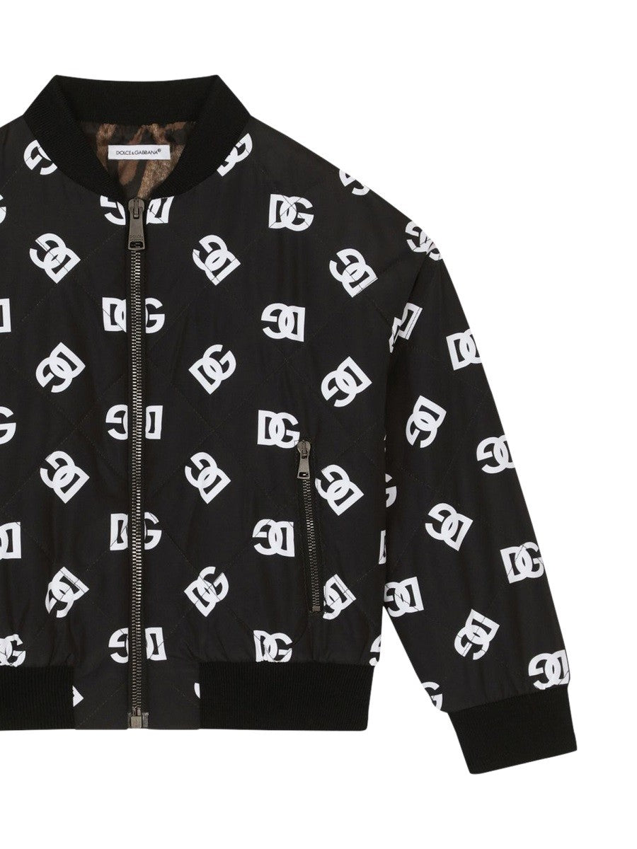 Dolce & Gabbana BOMBER ALLOVER LOGO