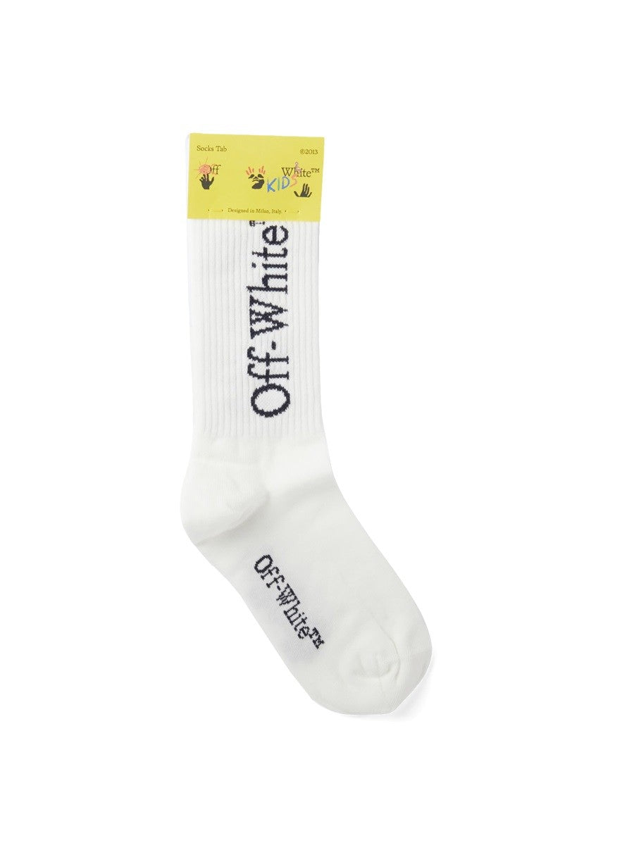 Off-white bookish long socks