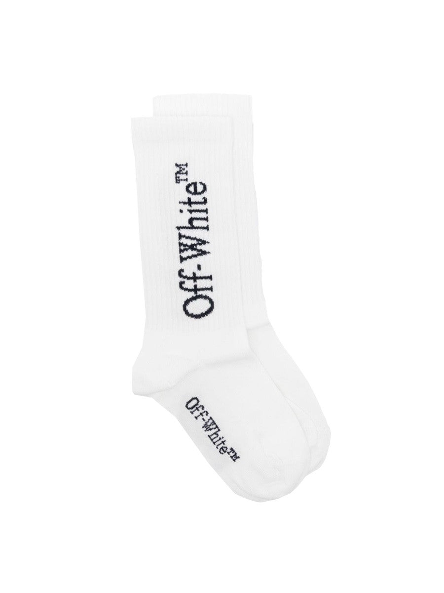 Off-white bookish long socks