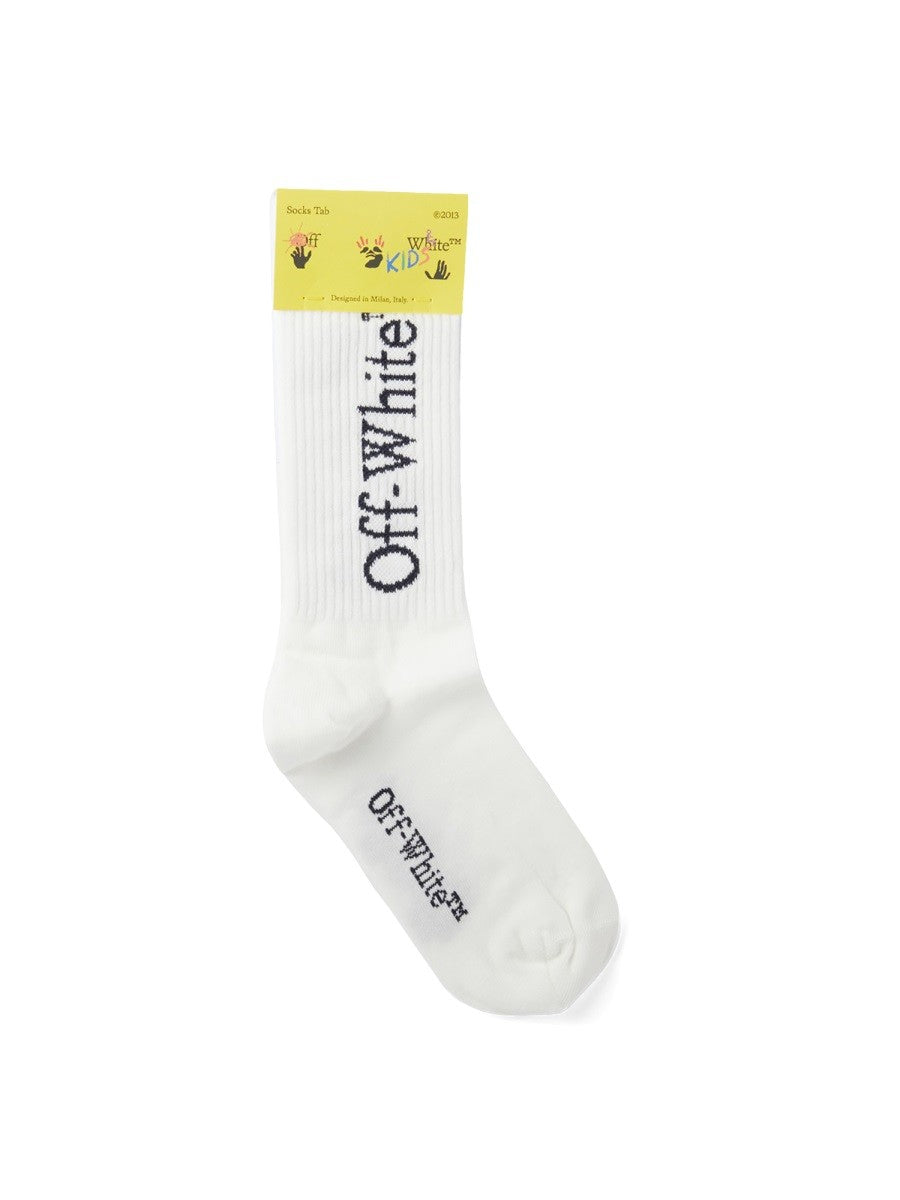 Off-white bookish long socks