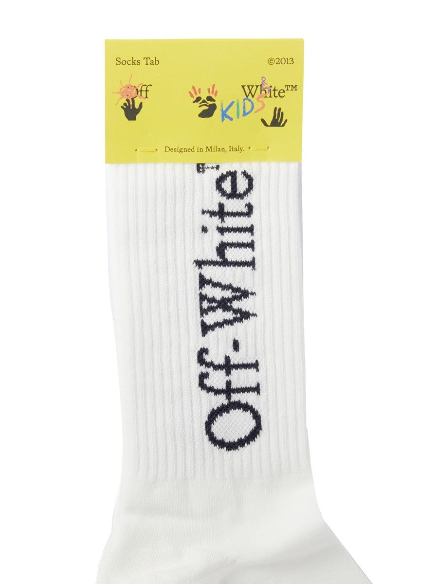 Off-white bookish long socks