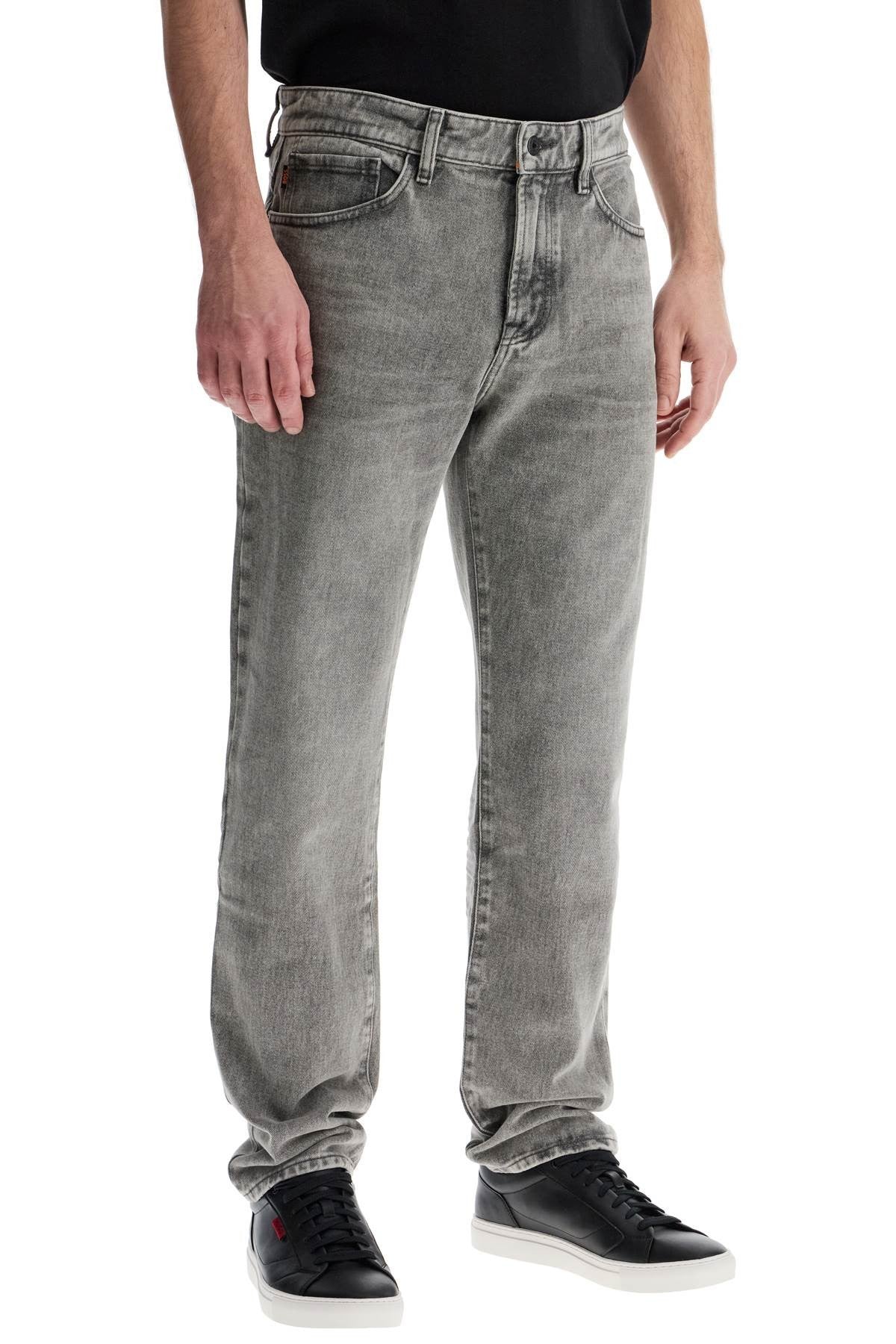 Boss boss re.maine regular fit medium grey jeans