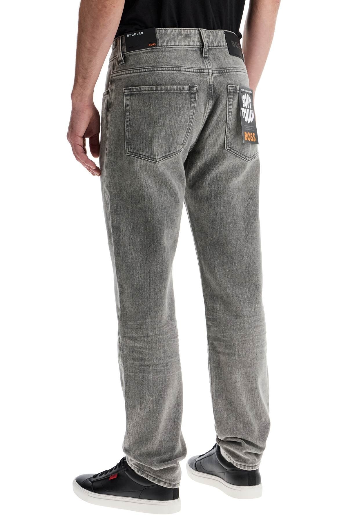 Boss boss re.maine regular fit medium grey jeans