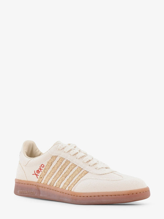 Dsquared2 Boxer Dsquared2 Summer Lovers canvas and natural rafia sneakers