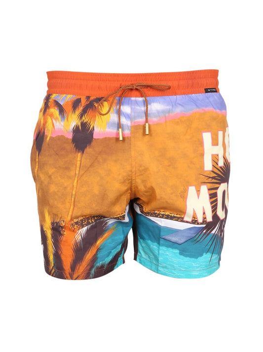 Etro BOXER SWIMSUIT WITH PRINT