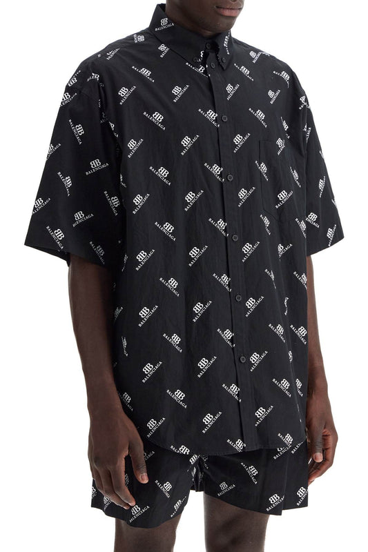 Balenciaga boxy short-sleeved bb shirt