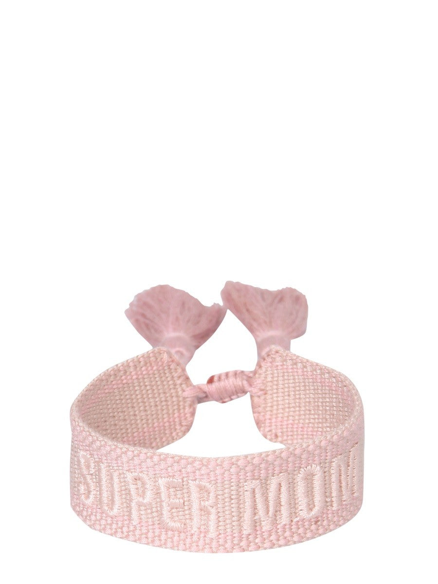 LABEL K BRAIDED FABRIC BRACELET