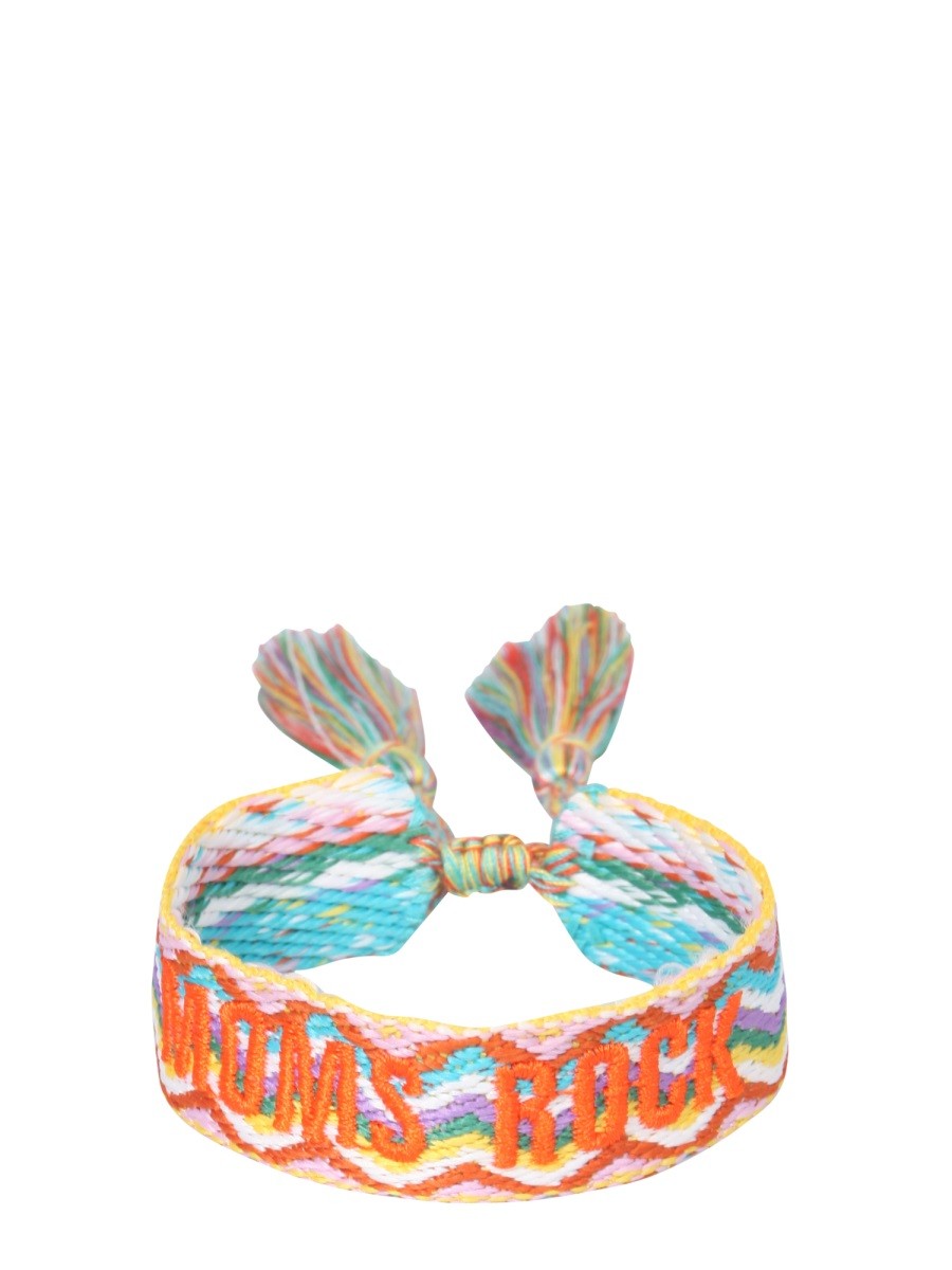 LABEL K BRAIDED FABRIC BRACELET