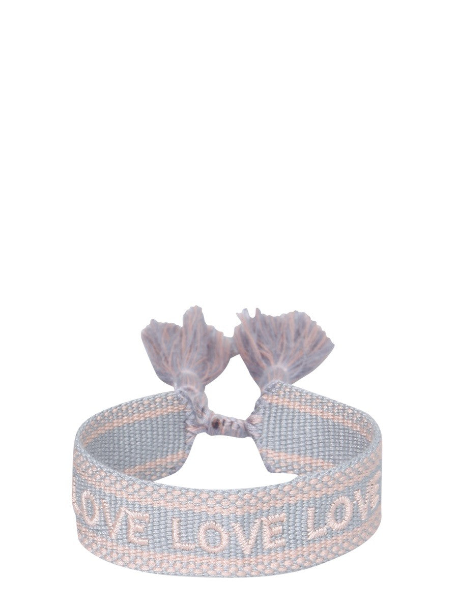 LABEL K BRAIDED FABRIC BRACELET