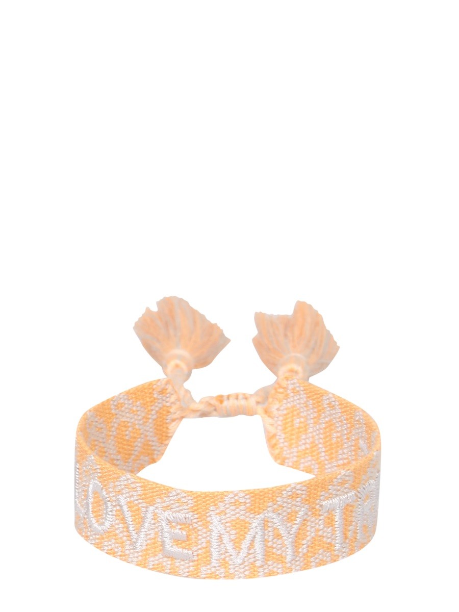 LABEL K BRAIDED FABRIC BRACELET