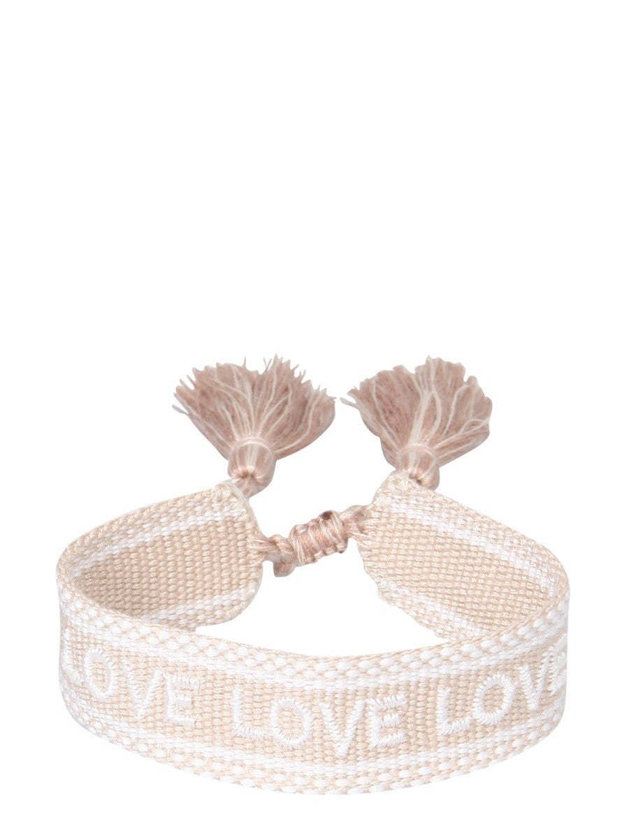 LABEL K BRAIDED FABRIC BRACELET