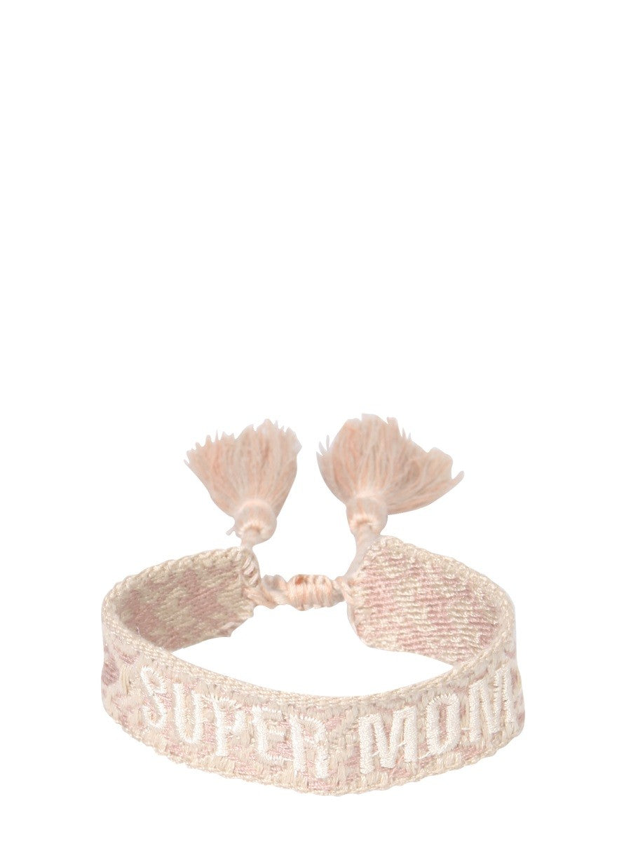 LABEL K BRAIDED FABRIC BRACELET