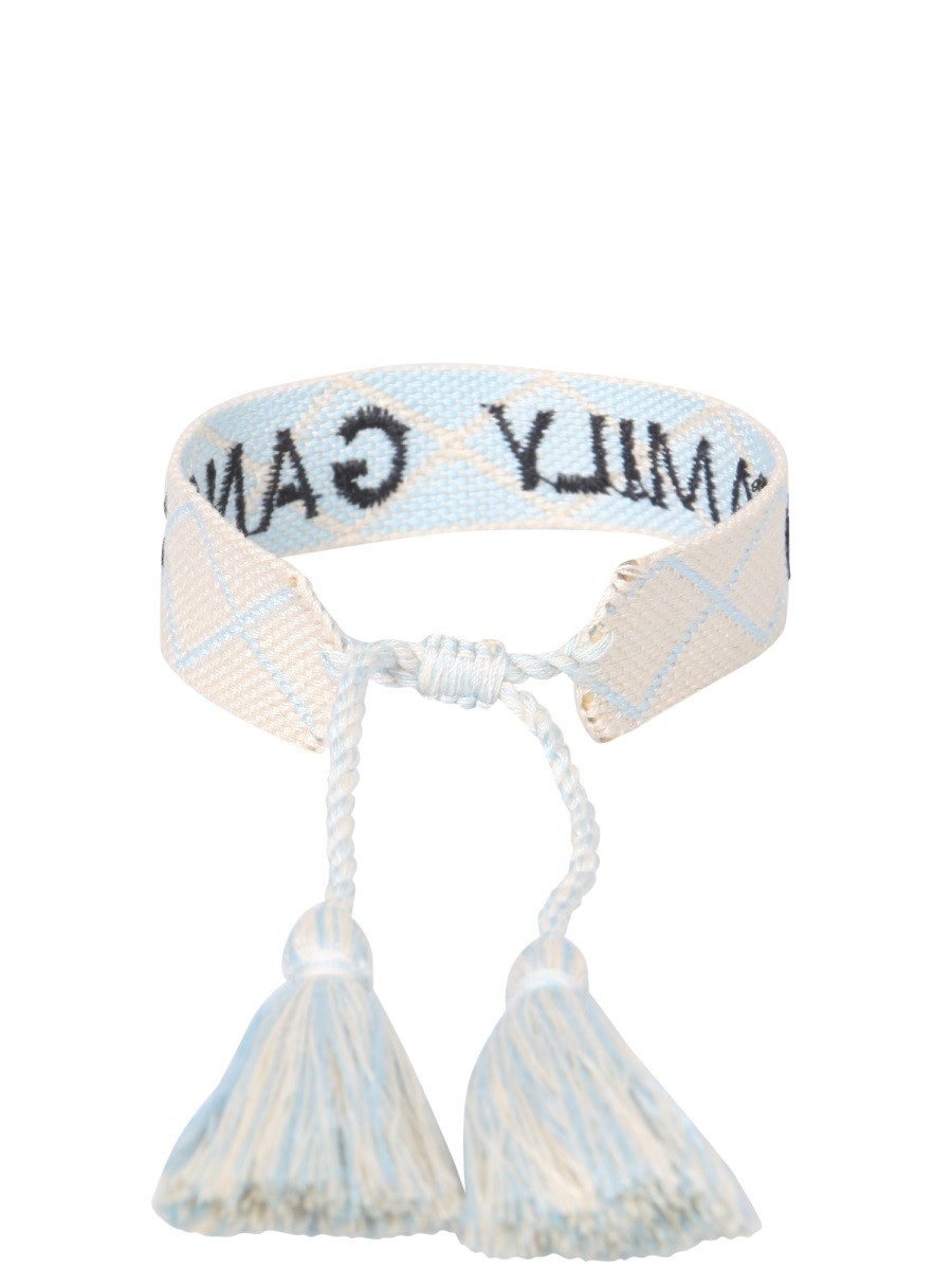 LABEL K BRAIDED FABRIC BRACELET