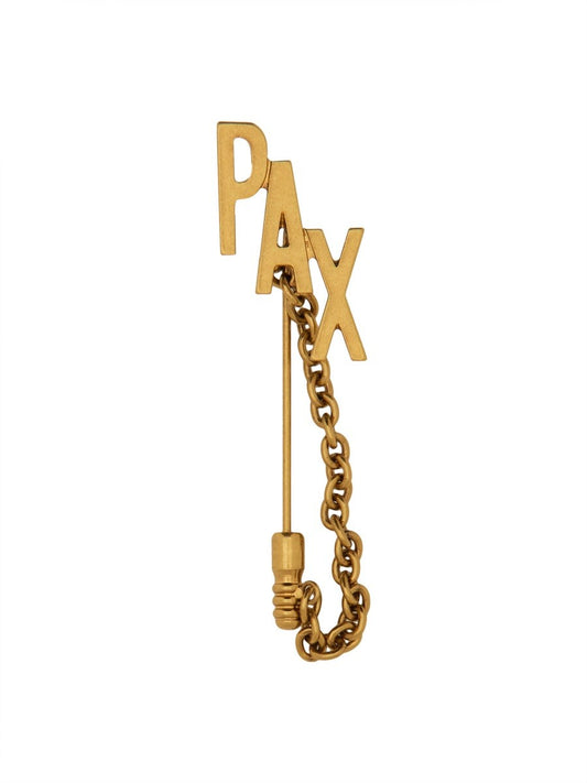 Moschino BROOCH WITH CHAIN PAX
