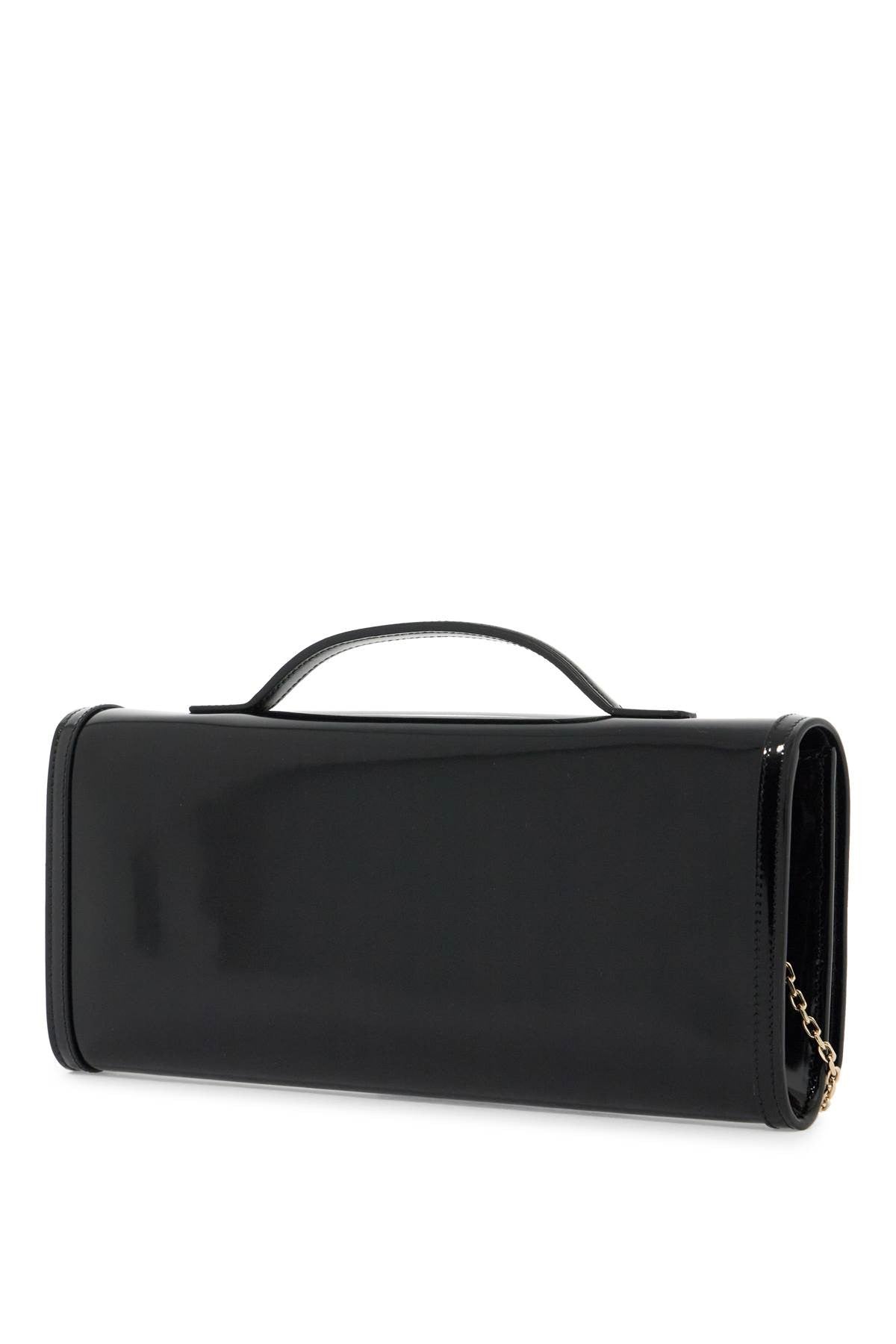 ROGER VIVIER brushed leather belle vivier clutch bag