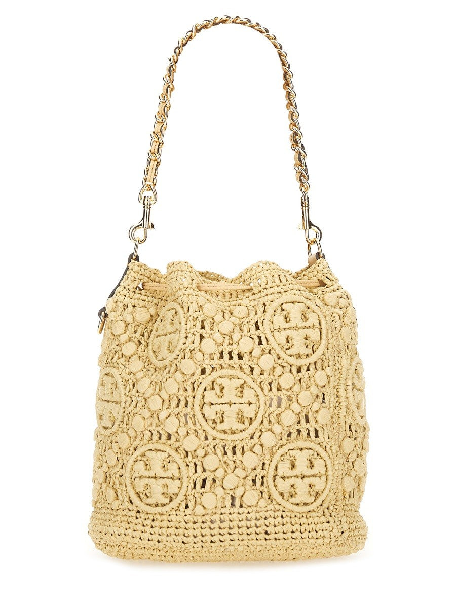 Tory Burch BUCKET BAG WITH MONOGRAM T