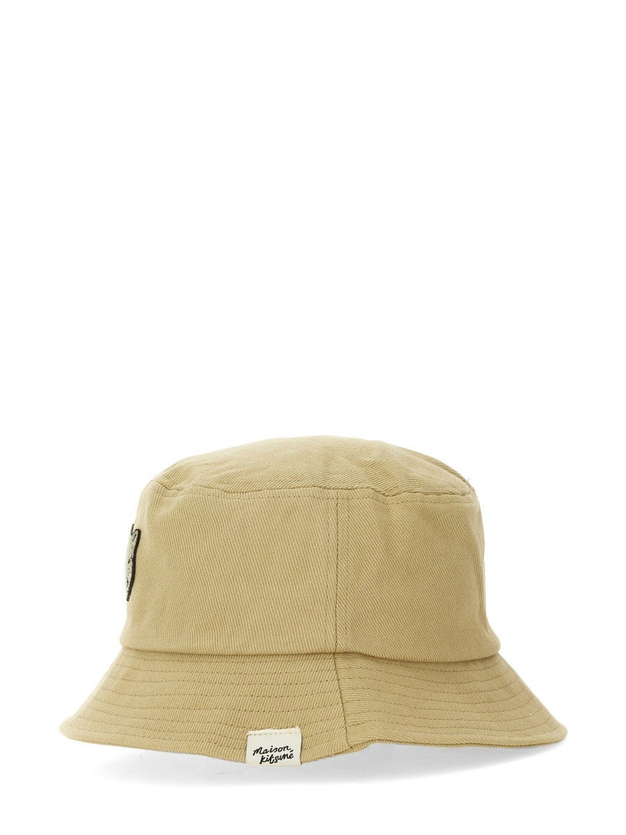 Maison Kitsune BUCKET HAT WITH FOX PATCH