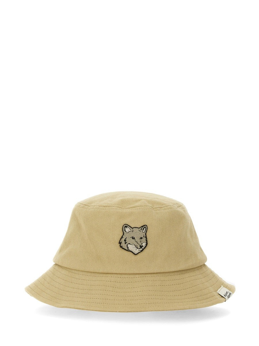 Maison Kitsune BUCKET HAT WITH FOX PATCH