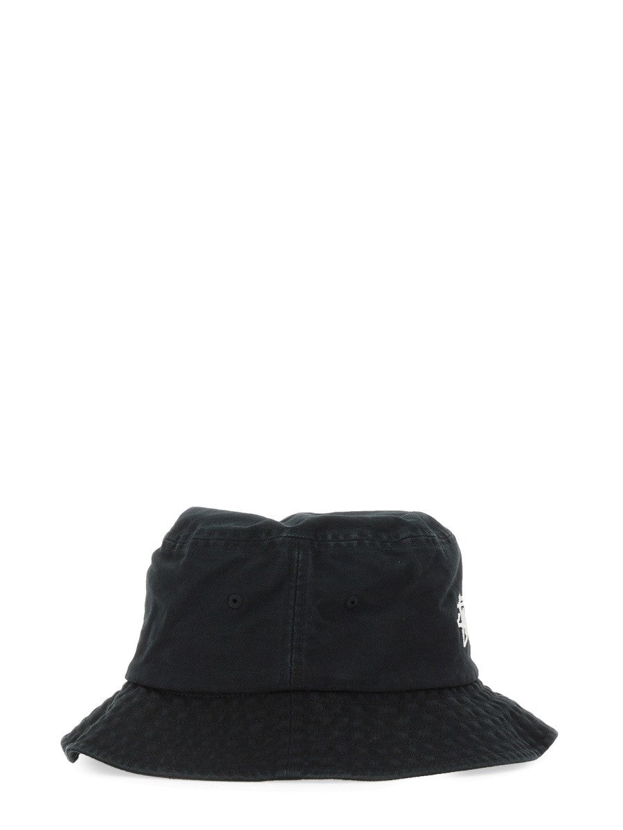 STUSSY BUCKET HAT WITH LOGO