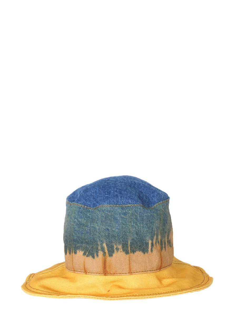 alberta ferretti BUCKET HAT WITH TIE DYE PRINT