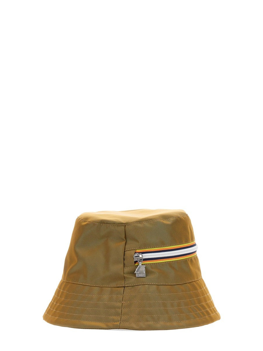 K-Way BUCKET HAT WITH ZIPPER LOGO