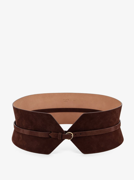 ALAIA Bustier suede belt
