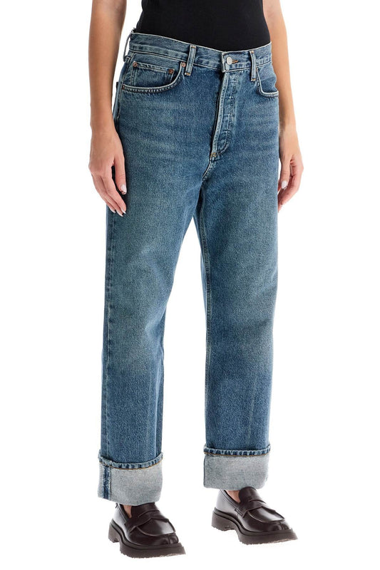 AGOLDE ca straight low-waist jeans by fran