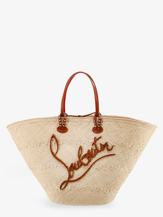 CHRISTIAN LOUBOUTIN Cabata Large rafia shoulder bag