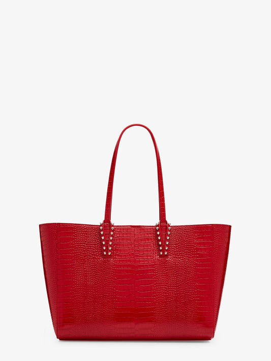 CHRISTIAN LOUBOUTIN Cabata leather shoulder bag with croco effect