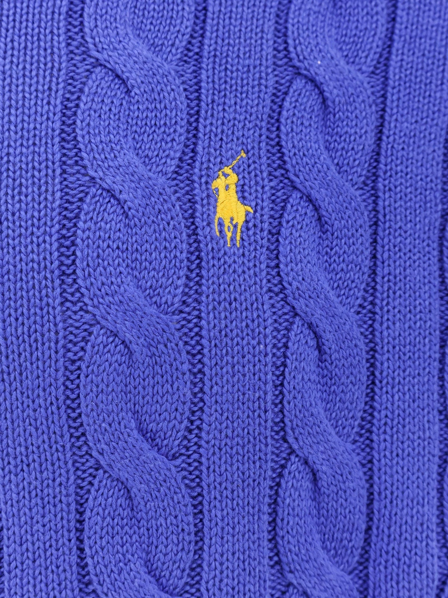 Polo Ralph Lauren Cable knit cotton sweater with iconic logo