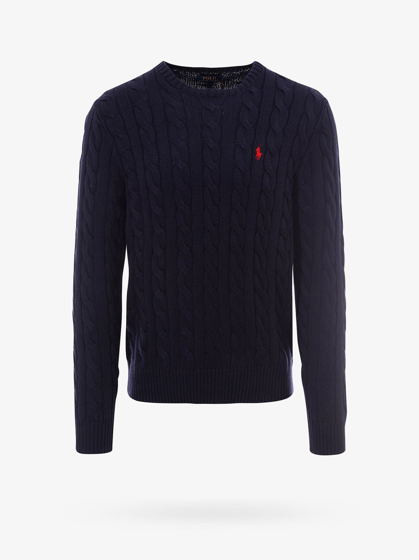 Polo Ralph Lauren Cable knit cotton sweater with iconic logo