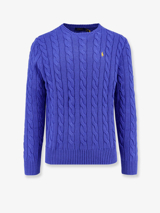 Polo Ralph Lauren Cable knit cotton sweater with iconic logo
