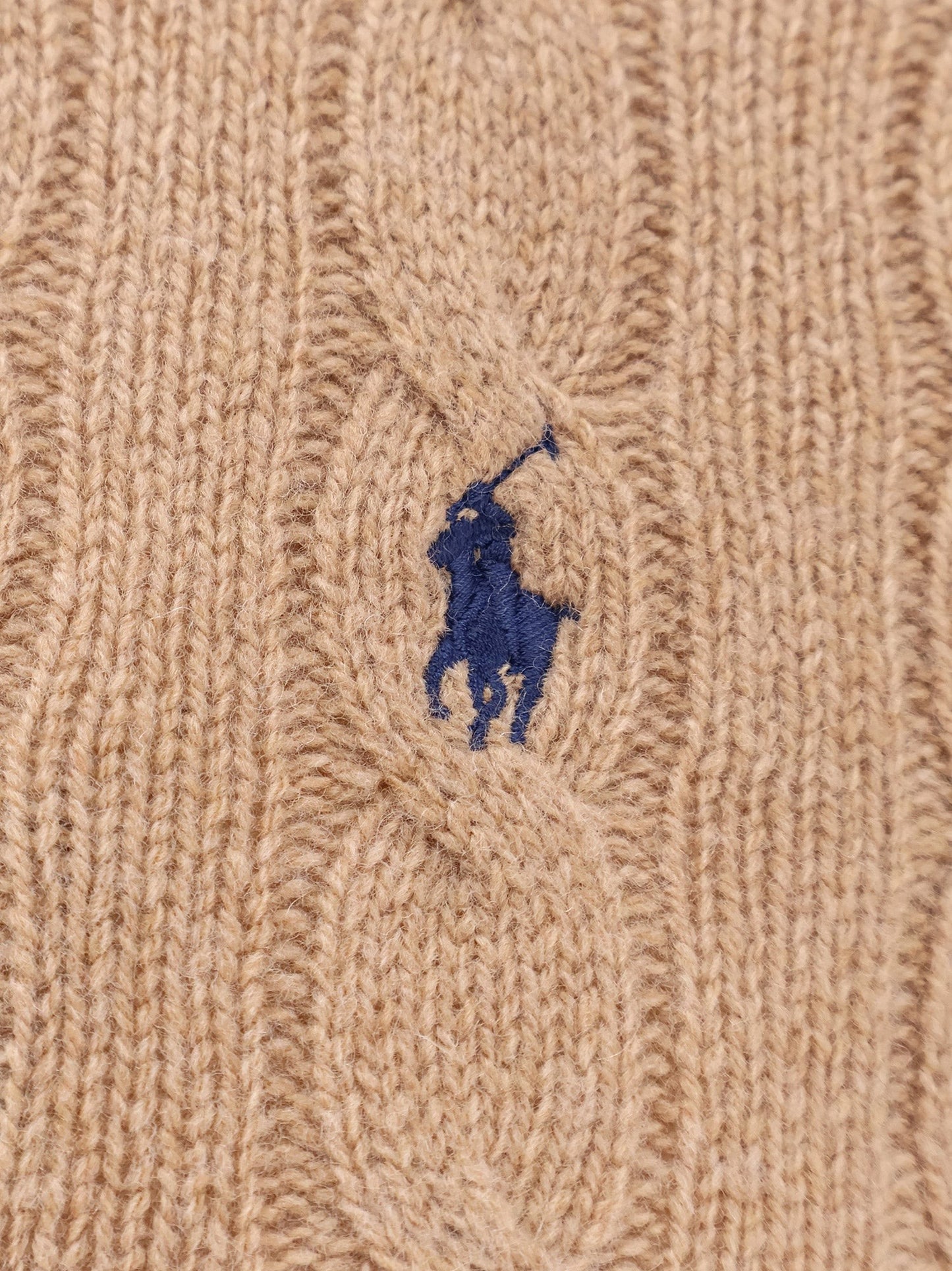 Polo Ralph Lauren Cable knit wool and cashmere polo sweater