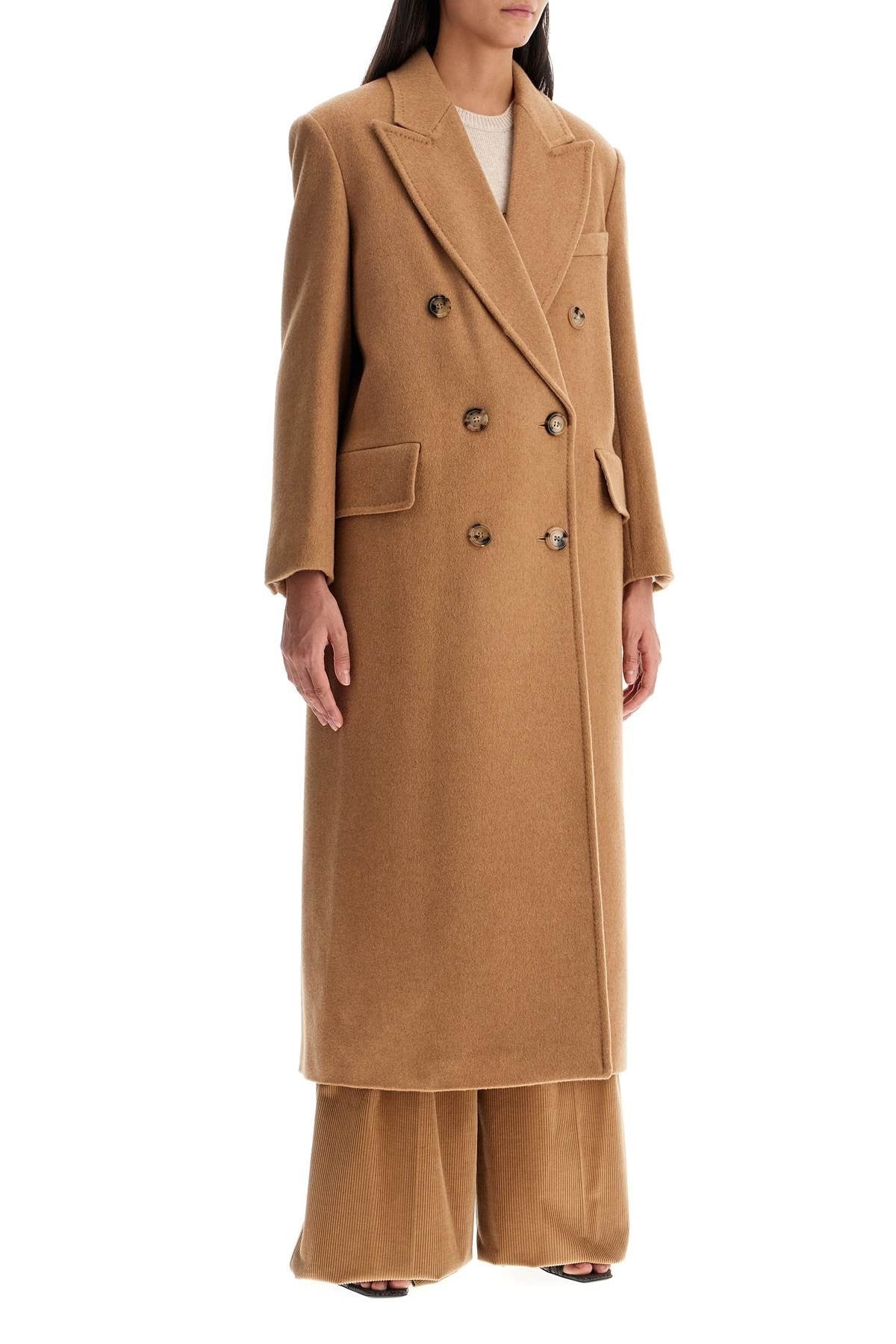 Max Mara camel double-breasted coat