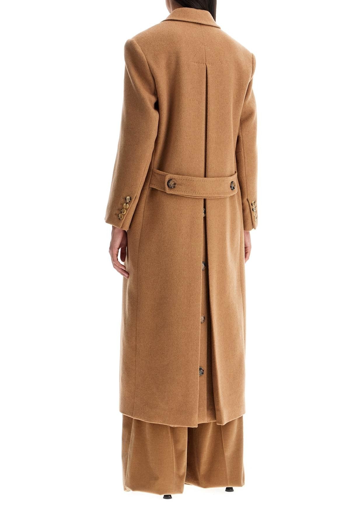 Max Mara camel double-breasted coat