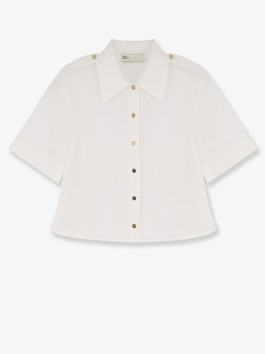 Tory Burch Camp stretch cotton shirt