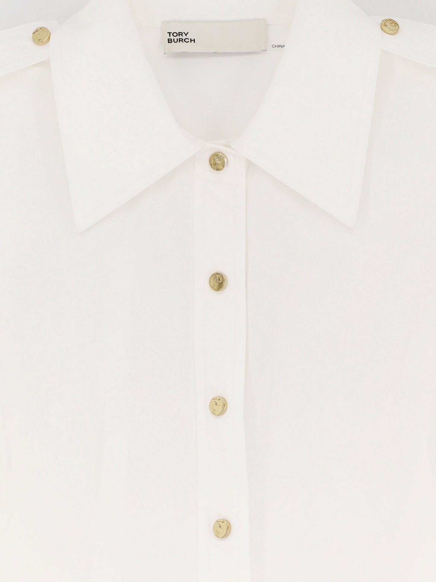Tory Burch Camp stretch cotton shirt