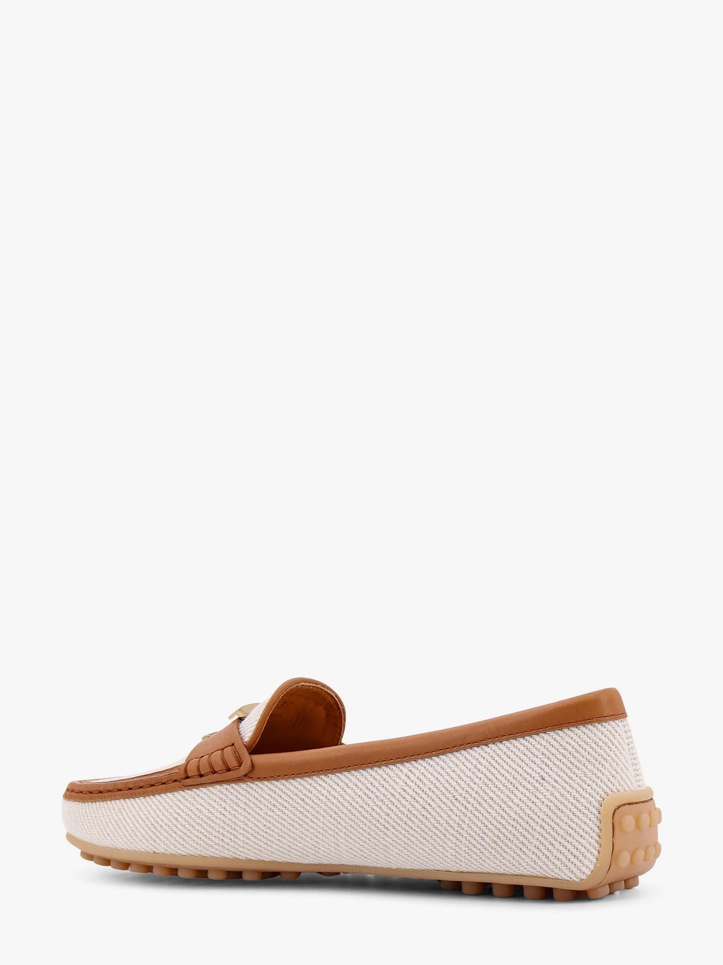 TOD'S Canvas loafer with t timeless detail