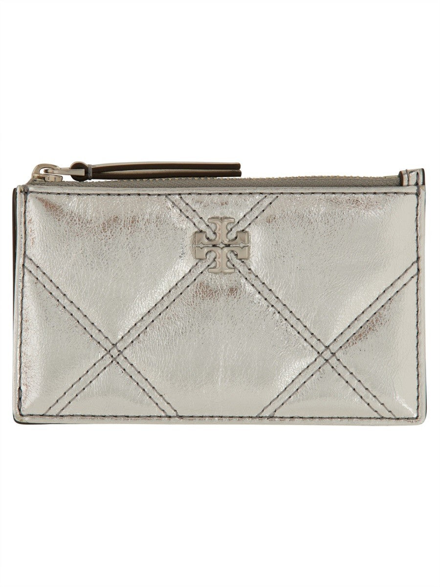 Tory Burch CARD HOLDER "KIRA" WITH ZIPPER